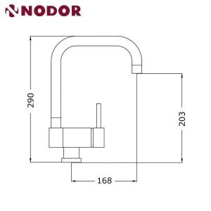 voi chau nong lanh nodor tucan r - Vòi rửa Nodor TUCAN R