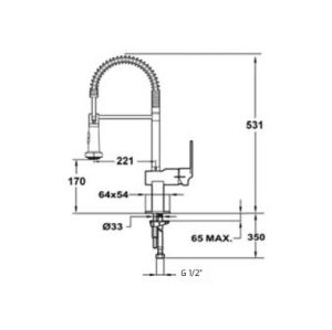 voi kobepro - Vòi Rửa Teka KOBE PRO 18161002