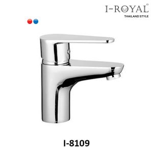 VÒI LAVABO NÓNG LẠNH ĐỒNG THAU MẠ CROME I-ROYAL I-8109