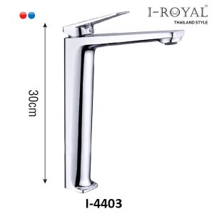 VÒI LAVABO NÓNG LẠNH ĐỒNG THAU MẠ CROME I-ROYAL I-4403