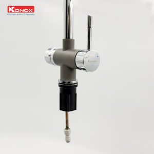 voi rua bat konox trim water grey kitchen faucet 3 800x800 1 - VÒI RỬA BÁT KONOX BA ĐƯỜNG NƯỚC TRIM-WATER GREY