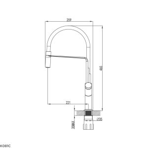 Vòi rửa Malloca K081C
