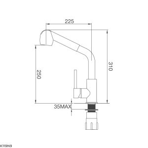 Vòi rửa Malloca K119N9