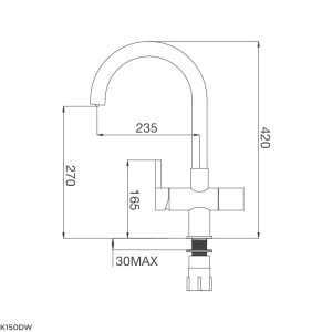 Vòi rửa Malloca K150DW