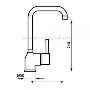 Vòi rửa Argo G-2551 màu Nera