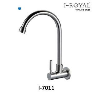 VÒI RỬA CHÉN LẠNH ÂM TƯỜNG INOX 304 I-ROYAL I-7011