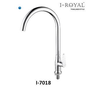 VÒI RỬA CHÉN LẠNH ĐỒNG THAU MẠ CROME I-ROYAL I-7018
