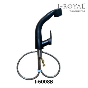 VÒI RỬA CHÉN NÓNG LẠNH SƠN TĨNH ĐIỆN ĐEN I-ROYAL I-6008B