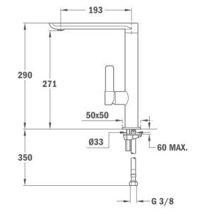 voi rua chen teka grifo fo 915 nc - VÒI RỬA CHÉN BÁT TEKA FO 915 629150210