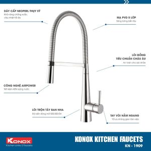 voi rua konox kn1909 9 - Vòi rửa Konox KN1909