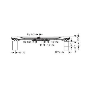 voi tron 16 4 - Bộ sen trần AXOR ShowerSolution ShowerHeaven 1200/300 Hafele 589.52.227