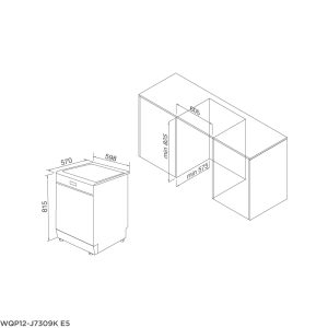 wqp12 j7309k e5 - Máy rửa chén âm tủ Malloca WQP12-J7309K E5