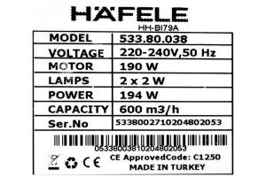 z3220411099843 aabd9f2f7cc258167096af785590273c - Máy hút mùi âm tủ 80cm Häfele HH-BI79A 533.80.038