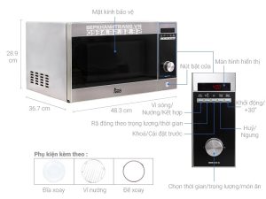 z3223572833406 e4c6a07956ab642098b3ade50531e4cc - Lò vi sóng kết hợp nướng Teka MWE 210 G