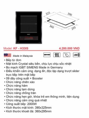 z3261136952031 f48a79e231eafd15a2642783598c0f49 - Bếp từ Kaff KF-H33IS
