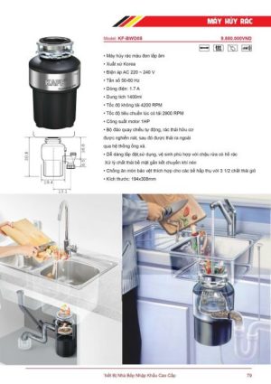 z3264914213110 0a5cdb0649d94480501e79c0fac5c9ea - MÁY HỦY RÁC KAFF KF-BWD05