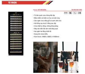 z3271522301658 5102676e3e020fbc6112606d5374e721 - TỦ RƯỢU KAFF KF-WC425L