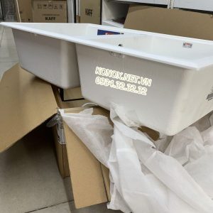 z3339877822272 ab3012d4af7743b008ad13dcb502b4de scaled 1 - Granite sink Phoenix 860 BlackSiphon, giá úp bát inox KONOX