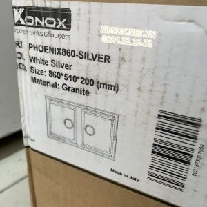 z3339877977008 224e6a501657205d18f8174ac1c9146f scaled 1 - Granite sink Phoenix 860 BlackSiphon, giá úp bát inox KONOX