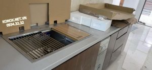 z3359806490119 f48529c47ea72295dc9206e9d66c24c3 1 - Undermount sink KN6046SUSiphon, thớt gỗ, roll mat KONOX