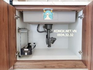 z3360072345779 cb8285f173e89b5a12f9724f98b5c807 1 - Undermount sink KN6046SUSiphon, thớt gỗ, roll mat KONOX
