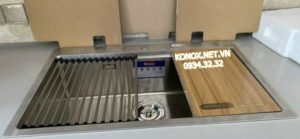 z3375664434985 de9559e09f2b0ba2c2978304a6616a7b - Topmount sink KN8050TSSiphon, thớt gỗ, roll mat KONOX