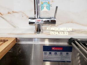 z3375668680693 e09d101057f94eecb00a34dfc4a21172 - Topmount sink KN8050TSSiphon, thớt gỗ, roll mat KONOX