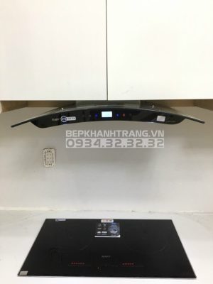 z3376145904580 e1cf29281208d2e241927669145fcc6b - Máy hút mùi bếp kính cong cảm ứng KAFF KF-GB902