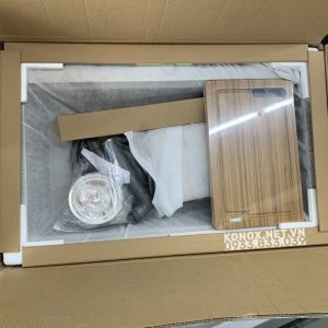 z3405772049315 6a7aa50c316118cf0c82f81f9553bb75 scaled 1 - Topmount sink KN8050TSSiphon, thớt gỗ, roll mat KONOX