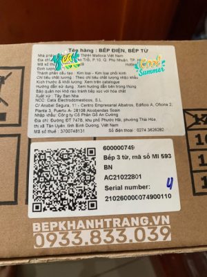 z3459478912925 c0d2129d185828a3da3e33337248f4f2 - Bếp kính âm Malloca 3 từ MI 593 BN