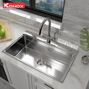 z3558033169264 702864059b846de95ef84359c033cbd8 - Chậu rửa Konox Ruvita 680 Silver
