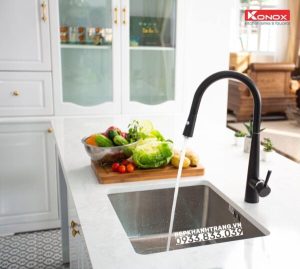 z3558033181264 0e5ed690d40cb1ff8e2b6c4cc8828382 1 - Granite sink Ruvita 680 BlackSiphon, giá úp bát inox KONOX