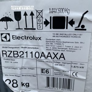 z3583490984857 dc4e068761f861efc21637ed9b55276f scaled 1 - LÒ NƯỚNG Electrolux RZB2110AAXA NHẬP KHẨU BA LAN MỚI NHẤT 2022