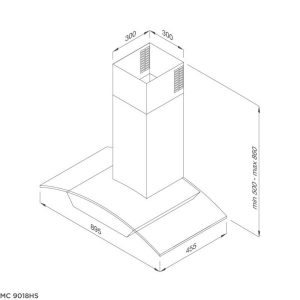 z3603148453537 48e3682238e830dc2da4e4af6ff70ccb - Máy hút mùi áp tường Malloca MC 9018HS