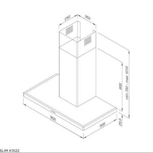 z3603382518024 6728069dd3726384c7cc2a04184f6e1c - Máy hút mùi áp tường Malloca Slim K1522 - Nhập khẩu Châu Âu