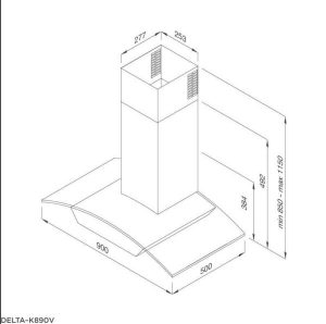 z3603688126822 7dc1c7968bb43cd40e92366f98b1d6ec - Máy hút mùi áp tường Malloca Delta-K890V