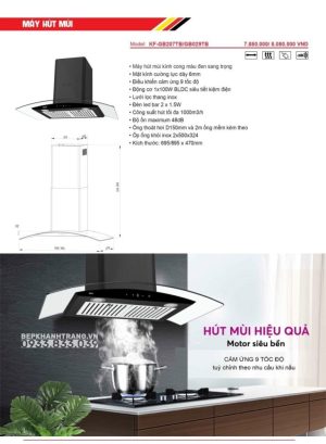 z3604700406539 a29001f2dc9512afe52b71e8613fc097 - MÁY HÚT MÙI KAFF KF-GB027TB Mới Nhất 2022