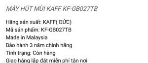 z3604703202701 36aa9904708dc8eca1e6d5361cf33a96 - MÁY HÚT MÙI KAFF KF-GB027TB Mới Nhất 2022
