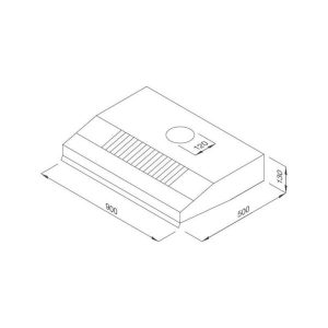 z3605027368414 4cb3517b8c2189175e4b0e3d69918dab - Máy hút mùi Classic Malloca H342.9 TC