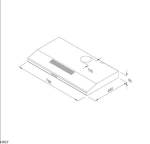 z3605111555869 0b906bce26bc05bad91d7058c0aba479 - Máy hút mùi Classic Malloca H107 (Thân Inox)