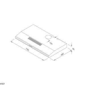 z3605150880152 e819bff2c12e3cd527fd1cdaeb8c6bbe - Máy hút mùi Classic Malloca H107B (Màu đen)