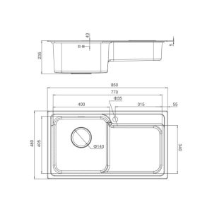 z3615663557115 e76713a7dfcef6c204b393ba9702a961 - CHẬU RỬA CHÉN MALLOCA MS 1028 N