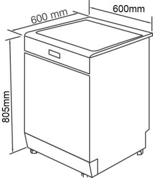 z3633078099628 42c3e47bb2c9ee249eef6251dc9fc191 - Máy rửa bát FEUER GF1458 (New collection)