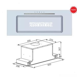 z3719358009939 7d65a666423caae30e43319a673e4577 1 - Máy hút mùi Canzy CZ-68DT