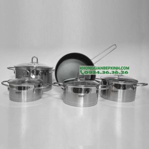 z3743499735667 c6fe82e05b6cde2120e389487e943129 1 - Bộ nồi Kaff cao cấp 5 món Inox 304 KF-ST09304 Mới Nhất 2022 Sang Trọng, Siêu Bền, Dùng được tất cả Bếp