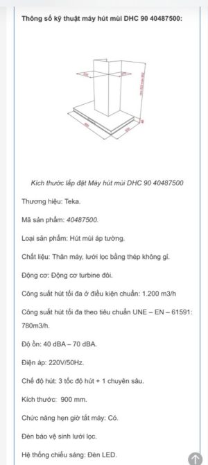 z3752091267525 c49ad6f7c649bf1aa29a880c962540b8 - MÁY HÚT MÙI ÁP TƯỜNG TEKA DHC 90
