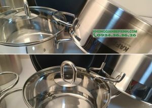z3762322013033 03784c2ab385d0545b27f9d1048b7053 - Bộ nồi Kaff cao cấp 5 món Inox 304 KF-ST09304 Mới Nhất 2022 Sang Trọng, Siêu Bền, Dùng được tất cả Bếp