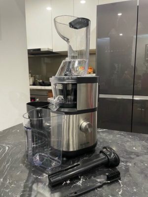 z3796836353815 ec476dec0d1bcceb6730765281fea52f 1 - MÁY ÉP CHẬM 400W KLARSTEIN FRUITBERRY SILVER