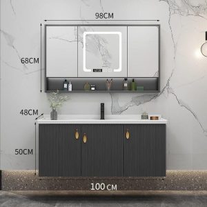 Bộ tủ phòng tắm cao cấp Enic LS - 100cm Gương Thông Minh