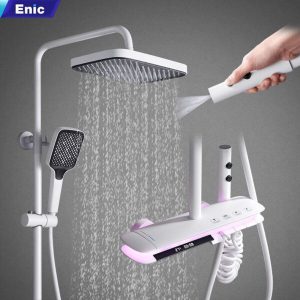 Bộ sen tắm cao cấp ENIC TY - MÀU TRẮNG